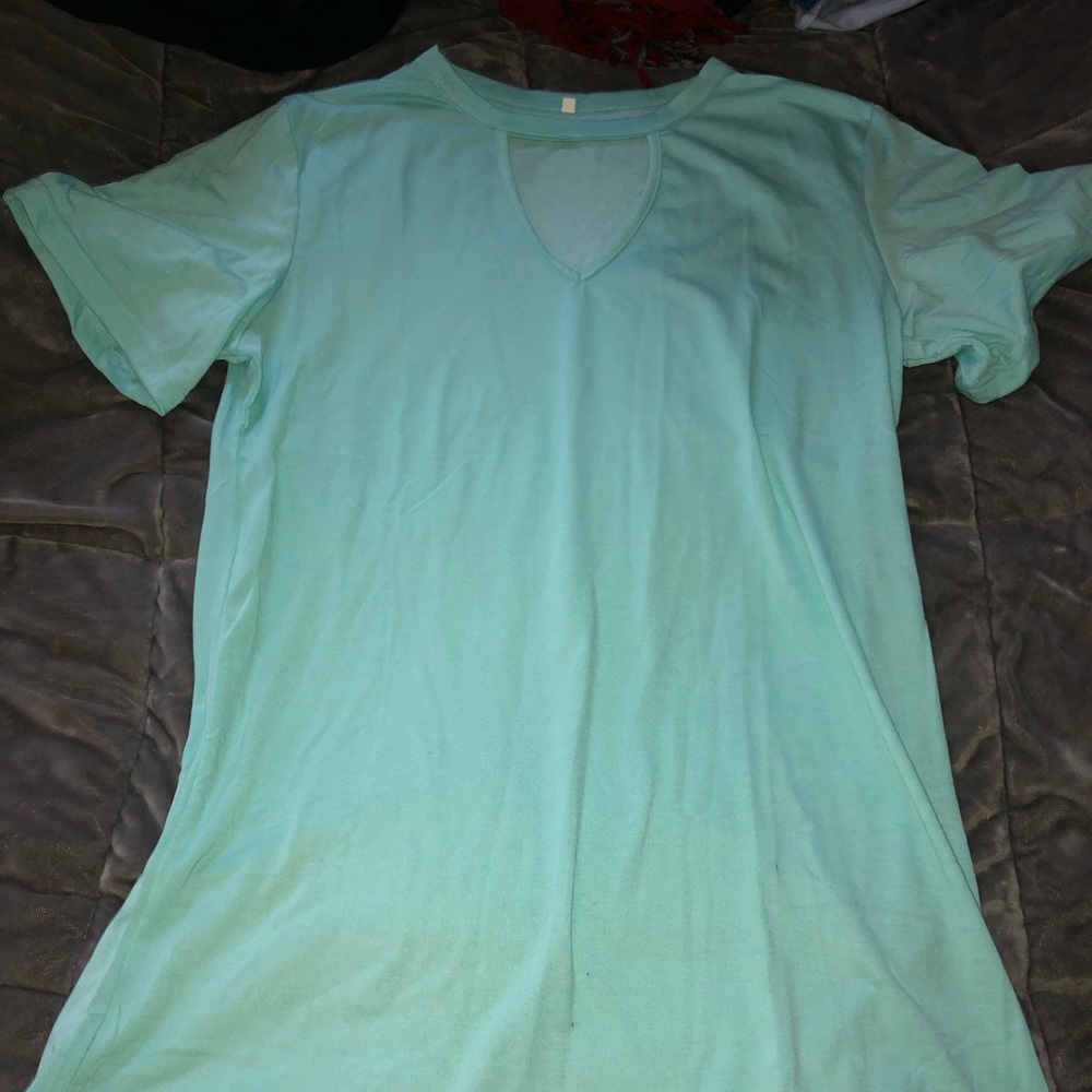 Turquoise T-shirt Dress
